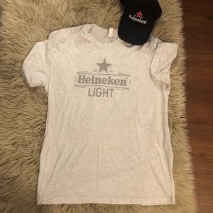 Men’s Heineken Light Beer T-Shirt and Hat